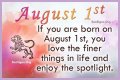 Famous birthdays for August 1